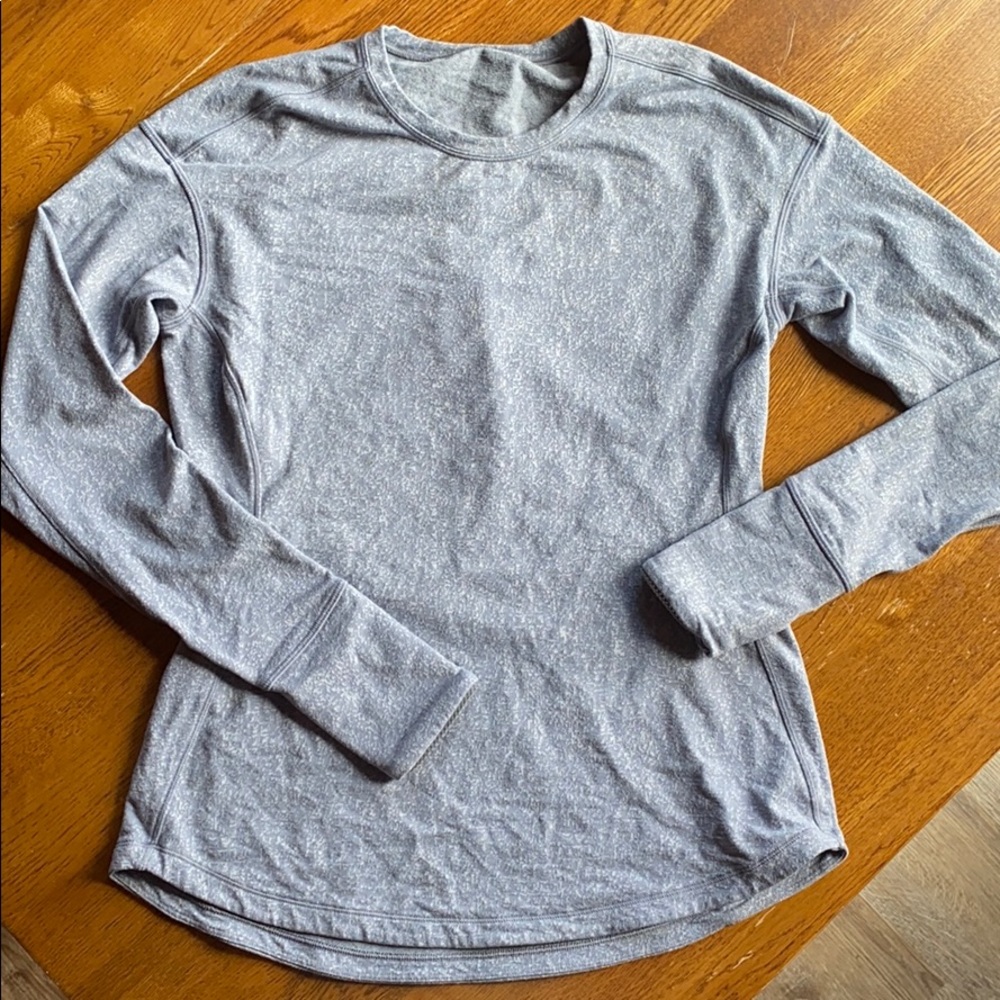 Lululemon Grey Distressed Longsleeve